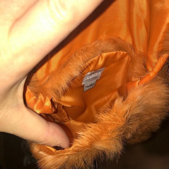 Wilsons Leather Maxima Orange Rabbit Crossbody Bag - Picture 6 of 12